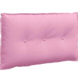 VidaXL Rugkussen Roze 80 x 19 x 50 cm Stof