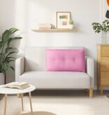 VidaXL Rugkussen Roze 80 x 19 x 50 cm Stof