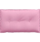 VidaXL Rugkussen Roze 80 x 19 x 50 cm Stof