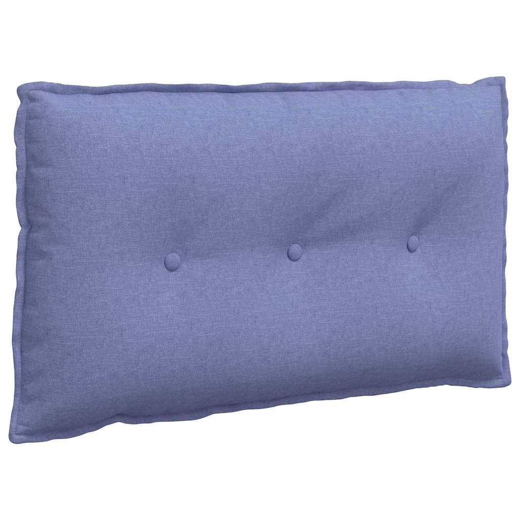 VidaXL Rugkussen Jeans Blauw 80 x 19 x 50 cm Stof