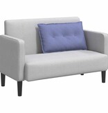 VidaXL Rugkussen Jeans Blauw 80 x 19 x 50 cm Stof