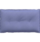 VidaXL Rugkussen Jeans Blauw 80 x 19 x 50 cm Stof