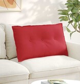 VidaXL Rugkussen Rood 80 x 19 x 50 cm Stof