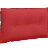 VidaXL Rugkussen Rood 80 x 19 x 50 cm Stof