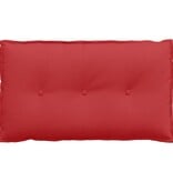 VidaXL Rugkussen Rood 80 x 19 x 50 cm Stof