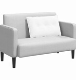 VidaXL Rugkussen Wit 80 x 19 x 50 cm Stof