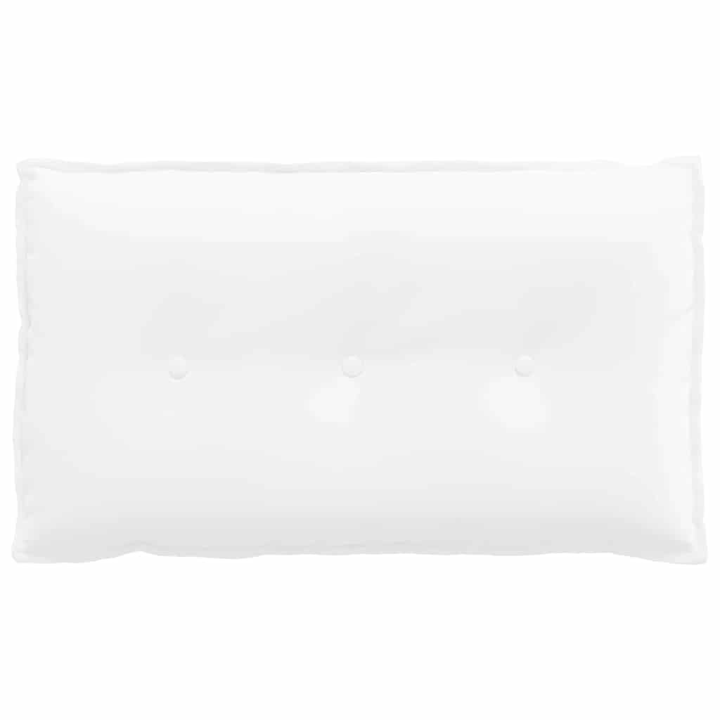 VidaXL Rugkussen Wit 80 x 19 x 50 cm Stof