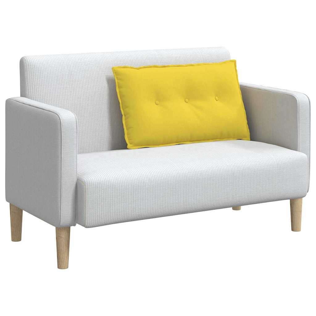 VidaXL Rugkussen Lichtgeel 80 x 19 x 50 cm Stof