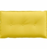 VidaXL Rugkussen Lichtgeel 80 x 19 x 50 cm Stof