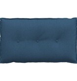 VidaXL Rugkussen Blauw 80 x 19 x 50 cm Stof