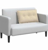 VidaXL Rugkussen Crème 80 x 19 x 50 cm Stof