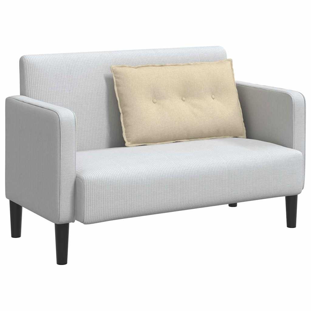 VidaXL Rugkussen Crème 80 x 19 x 50 cm Stof