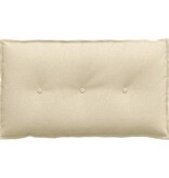 VidaXL Rugkussen Crème 80 x 19 x 50 cm Stof