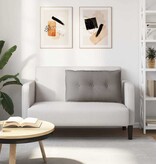 VidaXL Rugkussen Taupe 80 x 19 x 50 cm Stof