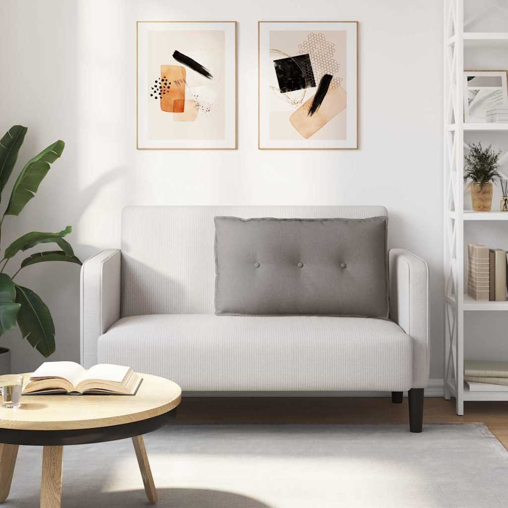 VidaXL Rugkussen Taupe 80 x 19 x 50 cm Stof