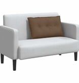 VidaXL Rugkussen Bruin 80 x 19 x 50 cm Stof