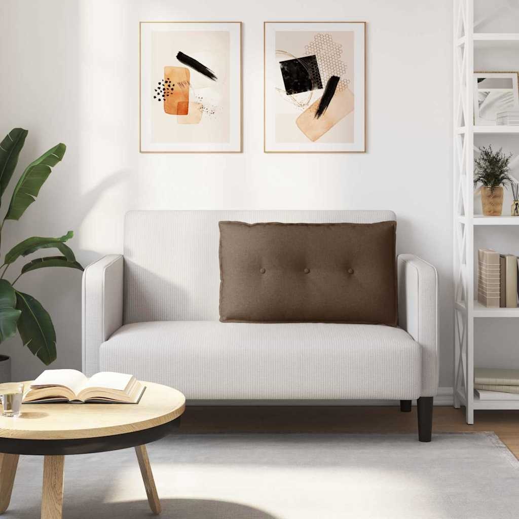 VidaXL Rugkussen Bruin 80 x 19 x 50 cm Stof