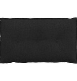 VidaXL Rugkussen Zwart 80 x 19 x 50 cm Stof