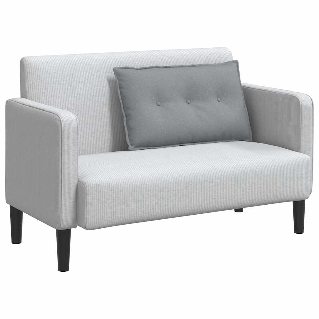 VidaXL Rugkussen Lichtgrijs 80 x 19 x 50 cm Stof