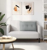 VidaXL Rugkussen Lichtgrijs 80 x 19 x 50 cm Stof