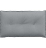 VidaXL Rugkussen Lichtgrijs 80 x 19 x 50 cm Stof