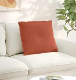 VidaXL Rugkussen Rood-oranje 60 x 50 cm Katoen Stof