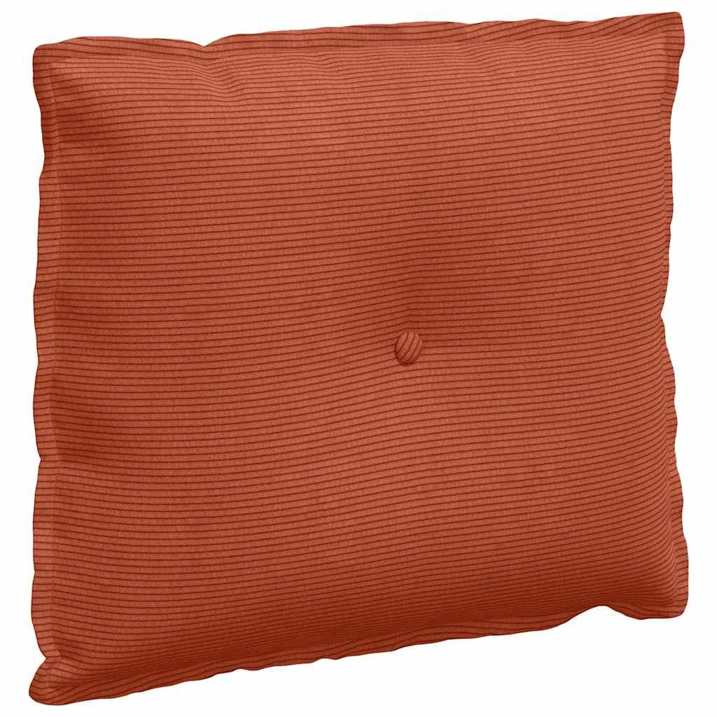 VidaXL Rugkussen Rood-oranje 60 x 50 cm Katoen Stof