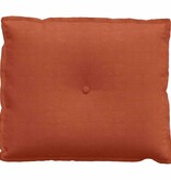 VidaXL Rugkussen Rood-oranje 60 x 50 cm Katoen Stof