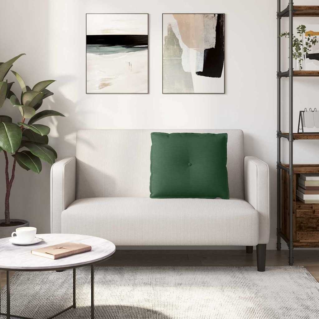 VidaXL Rugkussen Jungle Groen 60 x 50 cm Katoen Stof