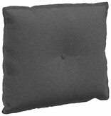 VidaXL Rugkussen Donkergrijs 60 x 50 cm Katoen Stof