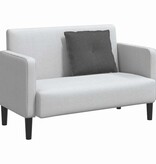 VidaXL Rugkussen Donkergrijs 60 x 50 cm Katoen Stof