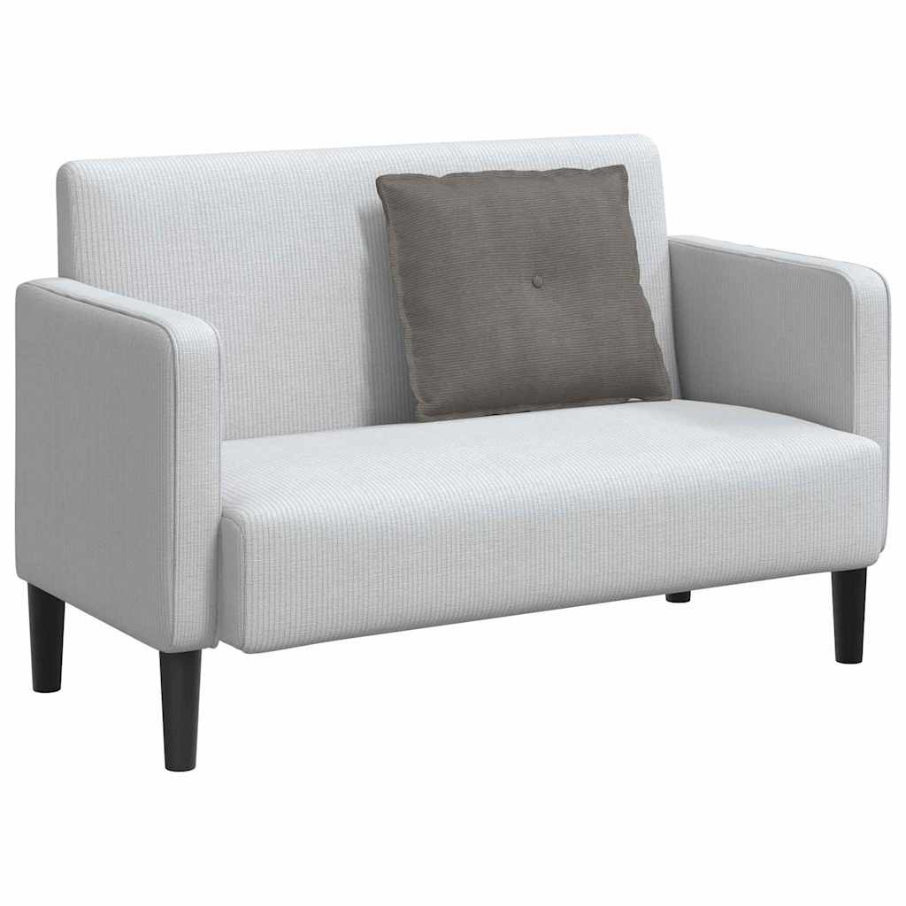 VidaXL Rugkussen Lichtgrijs 60 x 50 cm Katoen Stof