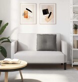 VidaXL Rugkussen Lichtgrijs 60 x 50 cm Katoen Stof