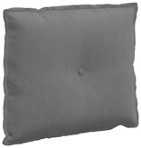 VidaXL Rugkussen Donkergrijs 60 x 50 cm Microvezel Stof