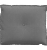 VidaXL Rugkussen Donkergrijs 60 x 50 cm Microvezel Stof