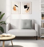 VidaXL Rugkussen Lichtgrijs 60 x 50 cm Microvezel Stof