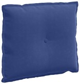 VidaXL Rugkussen Politieblauw 60 x 50 cm Katoen Stof