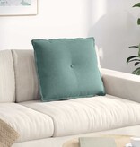 VidaXL Rugkussen Zeegroen 60 x 50 cm Katoen Stof