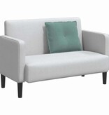 VidaXL Rugkussen Zeegroen 60 x 50 cm Katoen Stof