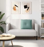 VidaXL Rugkussen Zeegroen 60 x 50 cm Katoen Stof