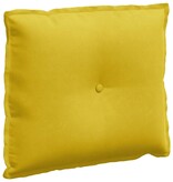 VidaXL Rugkussen Geel 60 x 50 cm Katoen Stof