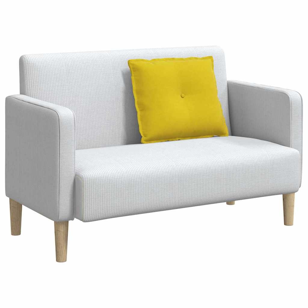 VidaXL Rugkussen Geel 60 x 50 cm Katoen Stof