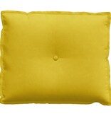 VidaXL Rugkussen Geel 60 x 50 cm Katoen Stof