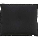 VidaXL Rugkussen Zwart 60 x 50 cm Katoen Stof