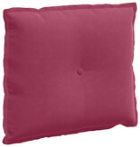 VidaXL Rugkussen Wijnrood 60 x 50 cm Katoen Stof