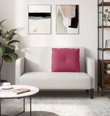 VidaXL Rugkussen Wijnrood 60 x 50 cm Katoen Stof