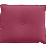 VidaXL Rugkussen Wijnrood 60 x 50 cm Katoen Stof