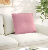 VidaXL Rugkussen Roze 60 x 50 cm Katoen Stof