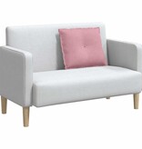 VidaXL Rugkussen Roze 60 x 50 cm Katoen Stof