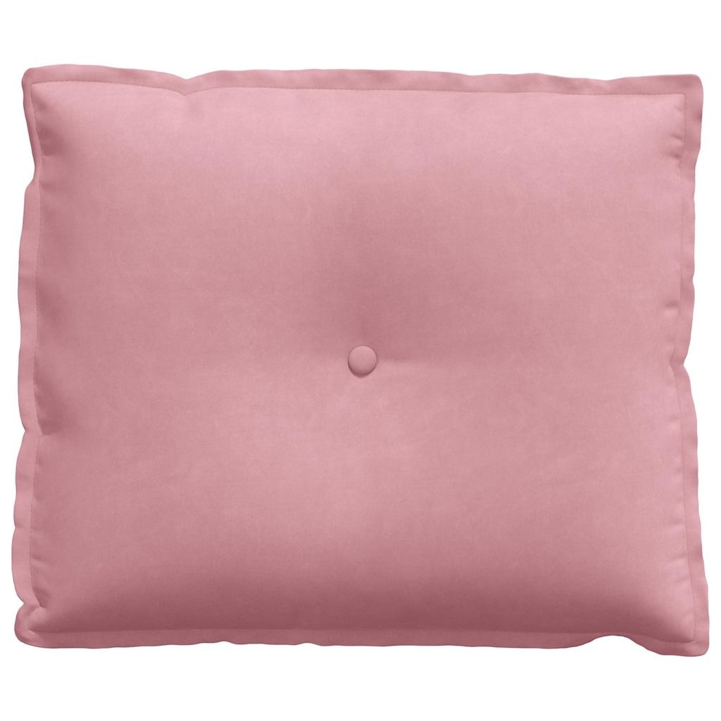 VidaXL Rugkussen Roze 60 x 50 cm Katoen Stof